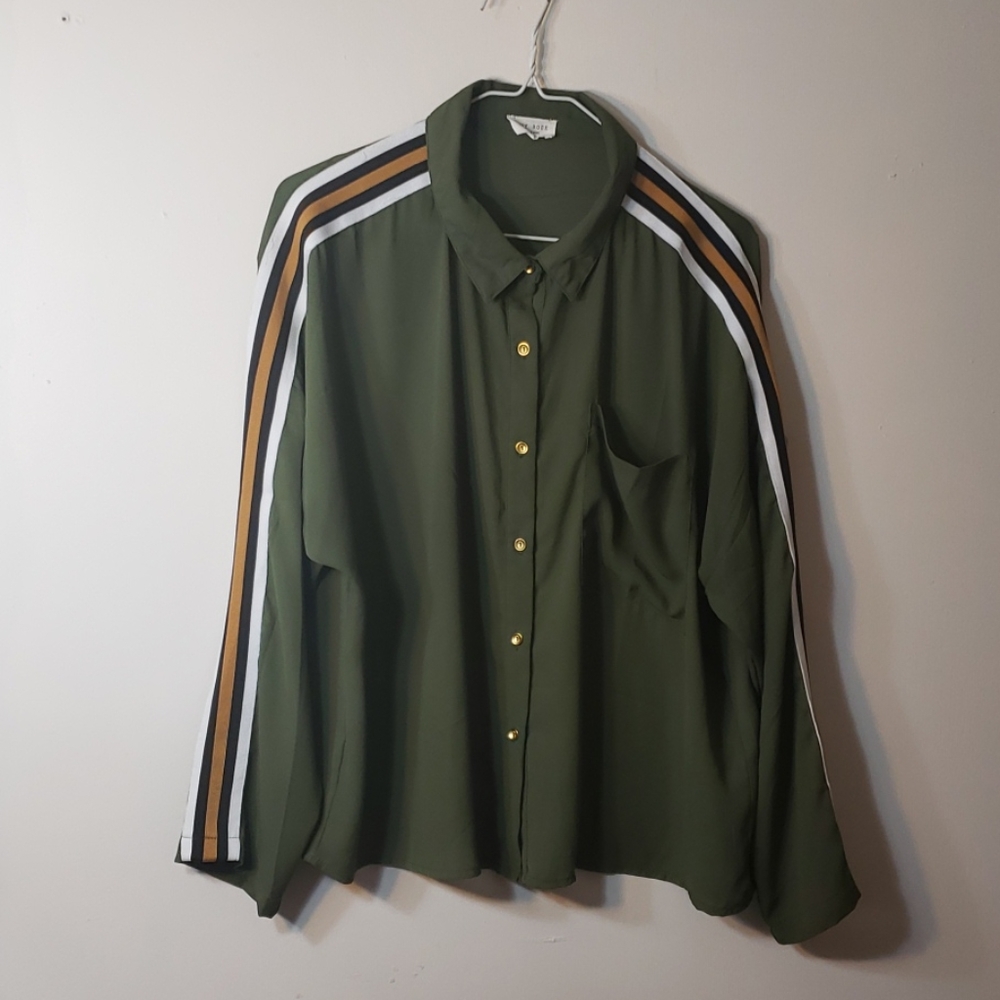 Ivy Rose Striped Sleeves XL